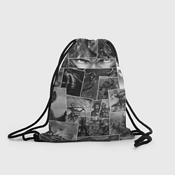Рюкзак-мешок Тёмные души комикс, цвет: 3D-принт
