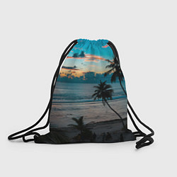 Рюкзак-мешок Вечерний остров, цвет: 3D-принт