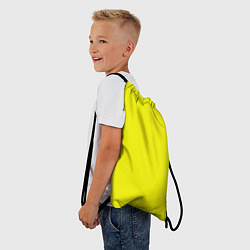 Рюкзак-мешок Однотонный неоновый лимонный желтый тон, цвет: 3D-принт — фото 2
