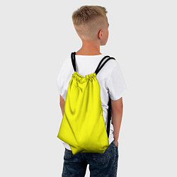 Рюкзак-мешок Однотонный неоновый лимонный желтый тон, цвет: 3D-принт — фото 2