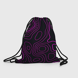 Рюкзак-мешок THE ILLUSION OF PURPLE LINES, цвет: 3D-принт