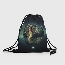 Рюкзак-мешок Большая ядовитая змея, цвет: 3D-принт