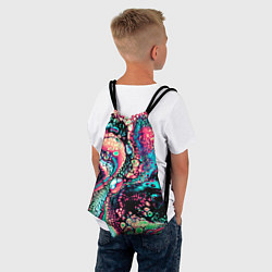 Рюкзак-мешок Acid Wave, цвет: 3D-принт — фото 2