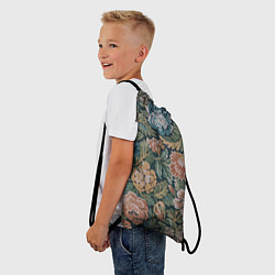 Рюкзак-мешок Floral pattern Цветочный паттерн, цвет: 3D-принт — фото 2