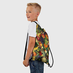 Рюкзак-мешок Вкусные Летние Фрукты, цвет: 3D-принт — фото 2