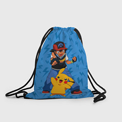 Рюкзак-мешок Эш Кетчум и Пикачу, цвет: 3D-принт