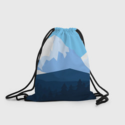 Рюкзак-мешок Горы, лес, канатная дорога, цвет: 3D-принт