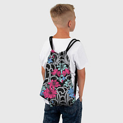 Рюкзак-мешок Цветочный летний паттерн Fashion trend, цвет: 3D-принт — фото 2