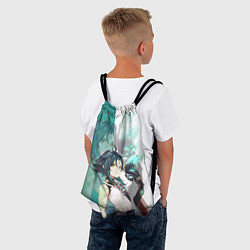 Рюкзак-мешок XIAO GENSHIN IMPACT СЯО ГЕНШИН ИМПАКТ, цвет: 3D-принт — фото 2