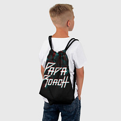 Рюкзак-мешок Papa roach Glitch Big Logo, цвет: 3D-принт — фото 2