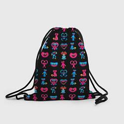 Рюкзак-мешок POPPY PLAYTIME HAGGY WAGGY AND KISSY MISSY PATTERN, цвет: 3D-принт