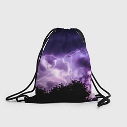 Рюкзак-мешок Purple Lightning, цвет: 3D-принт