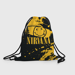 Рюкзак-мешок NIRVANA логотип и краска, цвет: 3D-принт