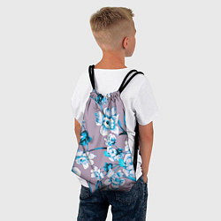 Рюкзак-мешок Летний стилизованный цветочный паттерн, цвет: 3D-принт — фото 2