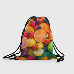 Рюкзак-мешок ABUNDANCE OF FRUITS, цвет: 3D-принт