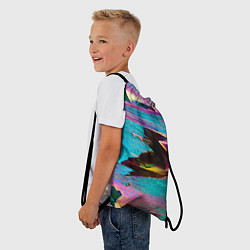 Рюкзак-мешок Multicolored vanguard glitch, цвет: 3D-принт — фото 2