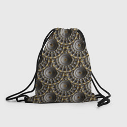 Рюкзак-мешок Круглые объемные узоры, цвет: 3D-принт