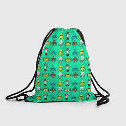 Рюкзак-мешок COLORFUL ROBOTS, цвет: 3D-принт