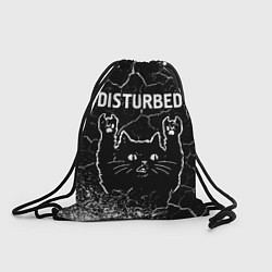 Рюкзак-мешок Группа Disturbed и Рок Кот, цвет: 3D-принт