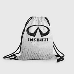 Рюкзак-мешок Infiniti с потертостями на светлом фоне, цвет: 3D-принт