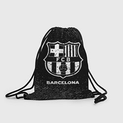 Рюкзак-мешок Barcelona с потертостями на темном фоне, цвет: 3D-принт