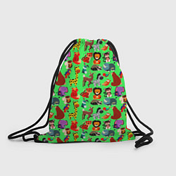 Рюкзак-мешок WILD ANIMALS OF THE ZOO, цвет: 3D-принт