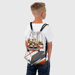 Рюкзак-мешок Ретро-авто и пальмы, цвет: 3D-принт — фото 2