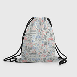 Рюкзак-мешок Школьные будни, цвет: 3D-принт
