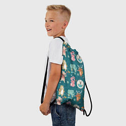Рюкзак-мешок Звери идут в школу, цвет: 3D-принт — фото 2