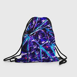 Рюкзак-мешок Genshin Impact Шогун Райден осколки, цвет: 3D-принт