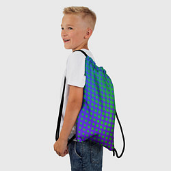 Рюкзак-мешок Blue Green gradient, цвет: 3D-принт — фото 2