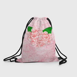 Рюкзак-мешок Цветы гранж, цвет: 3D-принт