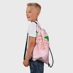 Рюкзак-мешок Цветы гранж, цвет: 3D-принт — фото 2