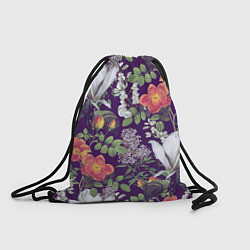 Рюкзак-мешок Оранжевые Цветы Сада, цвет: 3D-принт