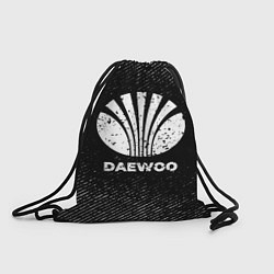 Рюкзак-мешок Daewoo с потертостями на темном фоне, цвет: 3D-принт