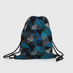 Мешок для обуви Сине-черный геометрический