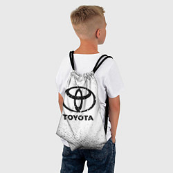 Рюкзак-мешок Toyota с потертостями на светлом фоне, цвет: 3D-принт — фото 2