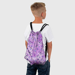 Рюкзак-мешок Танцующие русалки на фиолетовом, цвет: 3D-принт — фото 2