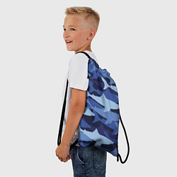 Рюкзак-мешок Акулий камуфляж - паттерн, цвет: 3D-принт — фото 2