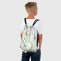Рюкзак-мешок Скетч Ромашки, цвет: 3D-принт — фото 2