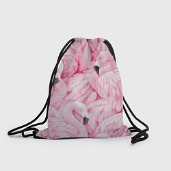 Рюкзак-мешок Pink Flamingos, цвет: 3D-принт
