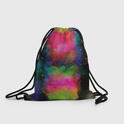 Рюкзак-мешок Разноцветные брызги кляксы, цвет: 3D-принт