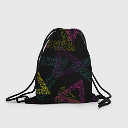 Рюкзак-мешок Кружки в треугольниках, цвет: 3D-принт