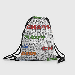Рюкзак-мешок Chaos Хаос из слов, цвет: 3D-принт