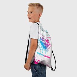 Рюкзак-мешок Poppy Playtime neon gradient style, цвет: 3D-принт — фото 2