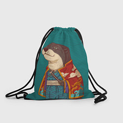 Рюкзак-мешок Выдра самурай, цвет: 3D-принт