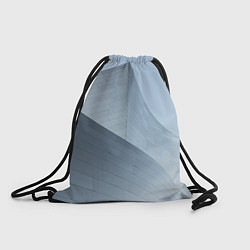 Рюкзак-мешок Абстрактная геометрическая серебряная постройка, цвет: 3D-принт