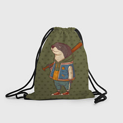 Рюкзак-мешок Пацанчик с битой, цвет: 3D-принт