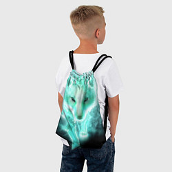 Рюкзак-мешок Волк из света, цвет: 3D-принт — фото 2