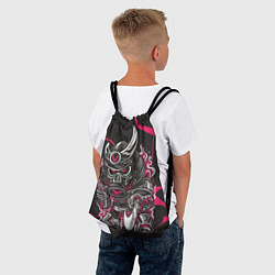 Рюкзак-мешок Скелетон-воин в противогазе, цвет: 3D-принт — фото 2